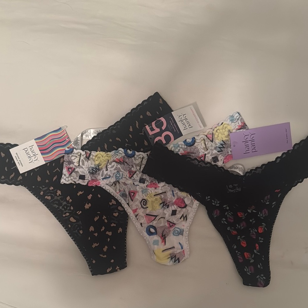 NWT Hanky Panky original rise thongs - Multi-Color Pack